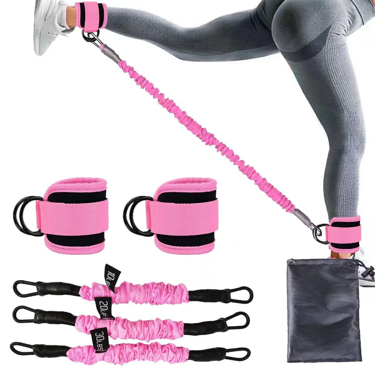 NeduGlow™ FitFlex – Bandes de Résistance pour Jambes & Fessiers