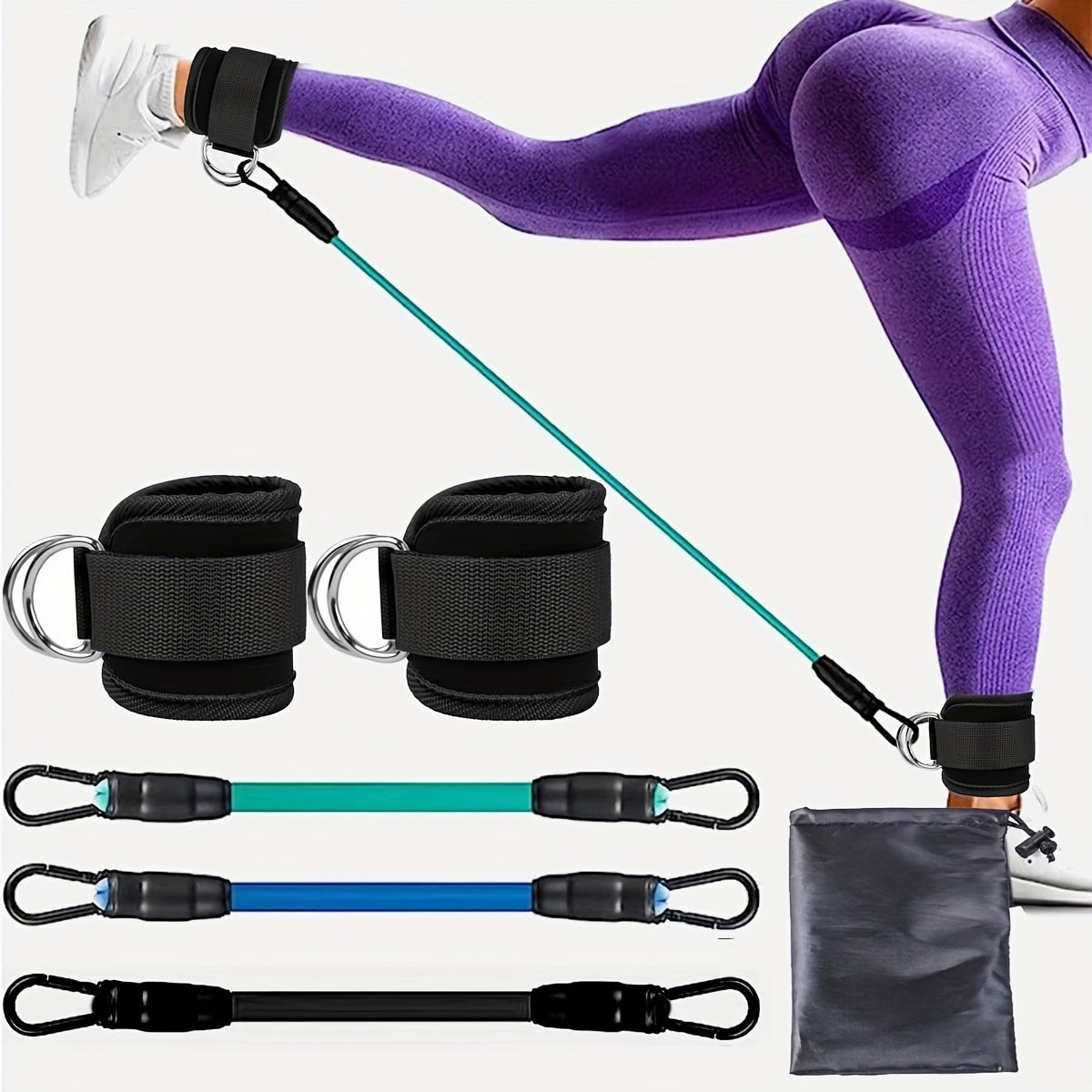 NeduGlow™ FitFlex – Bandes de Résistance pour Jambes & Fessiers