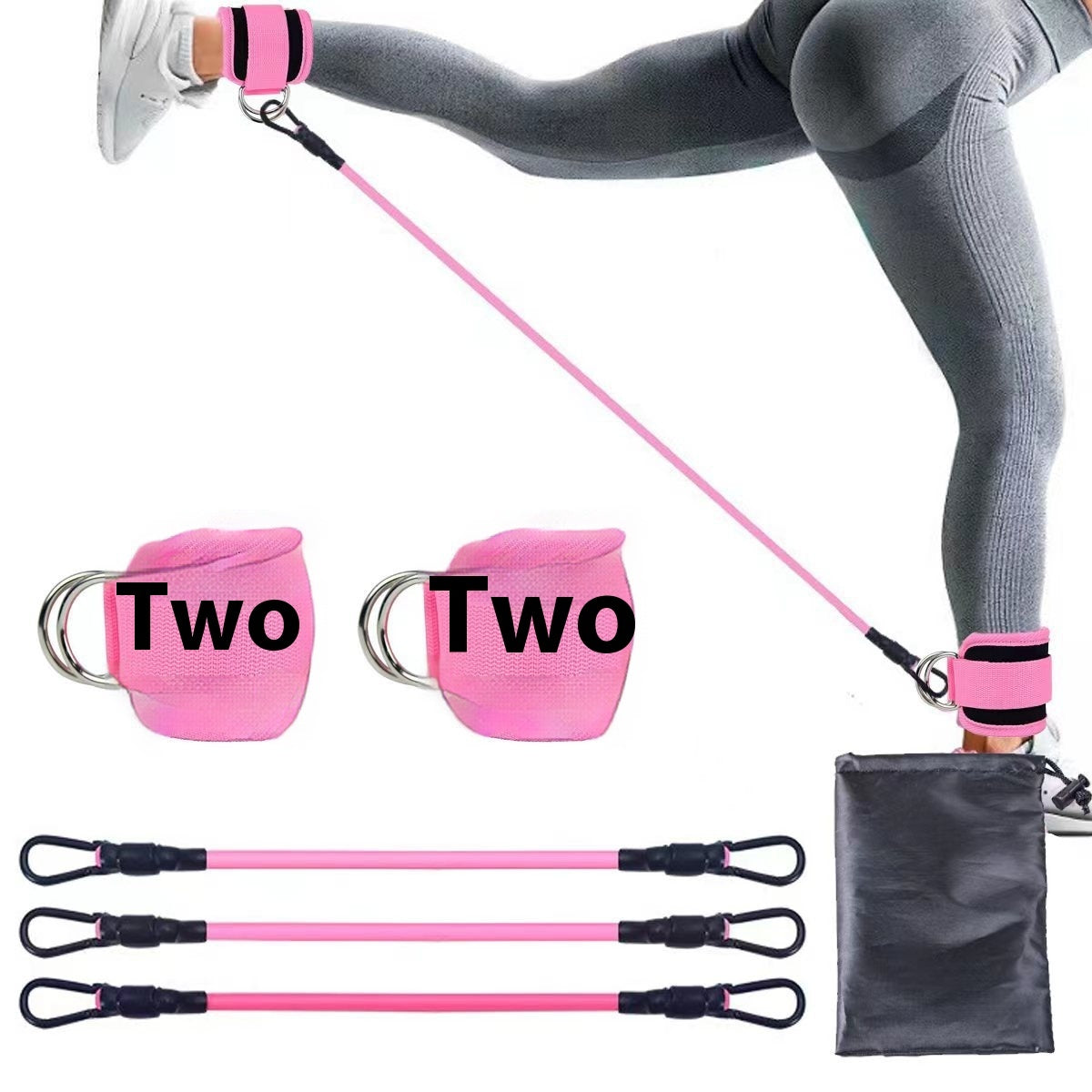 NeduGlow FitFlex™ Ankle Resistance Bands – Hip & Leg Strength Training Set